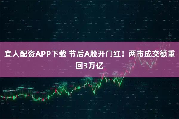 宜人配资APP下载 节后A股开门红！两市成交额重回3万亿